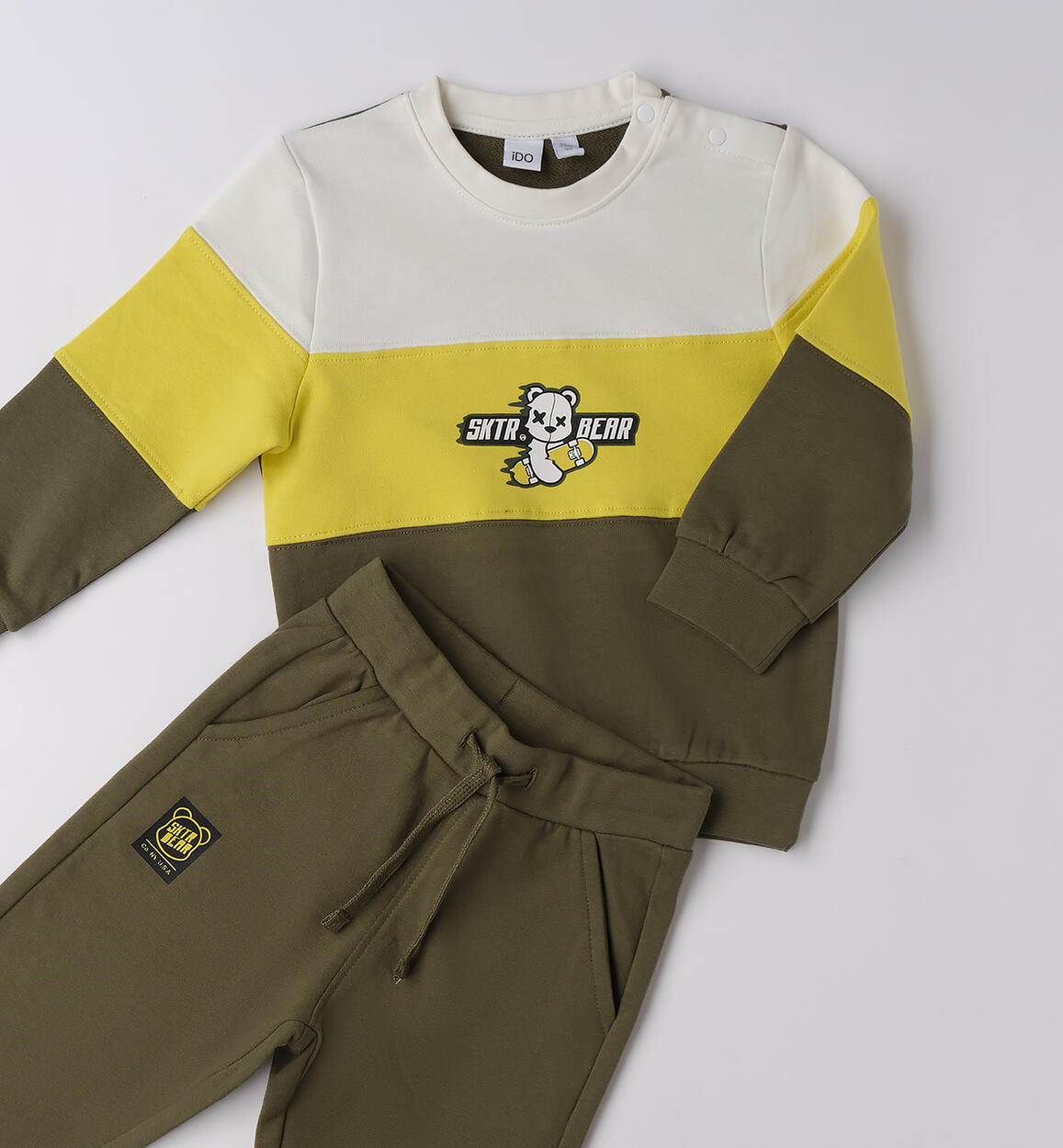 Tuta sportiva da bambino VERDE SALVIA-4951 - 1024F71100