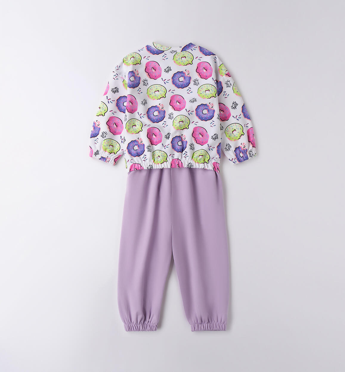 Tuta sportiva per bambina BIANCO-MULTICOLOR-6BDD - 1040B24300