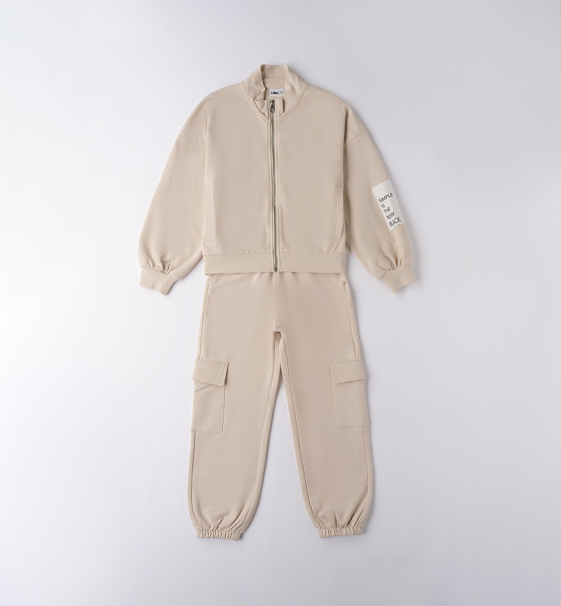 Tuta sportiva ragazza BEIGE iDO