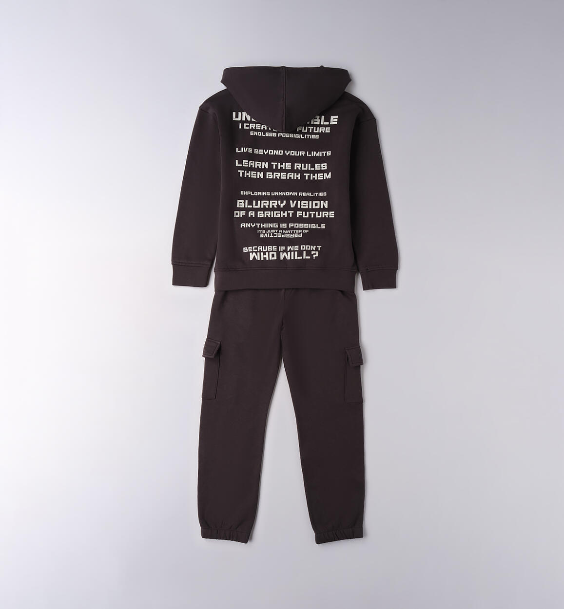 Tuta sportiva ragazzo GRIGIO SCURO-0566 - 2824F81500