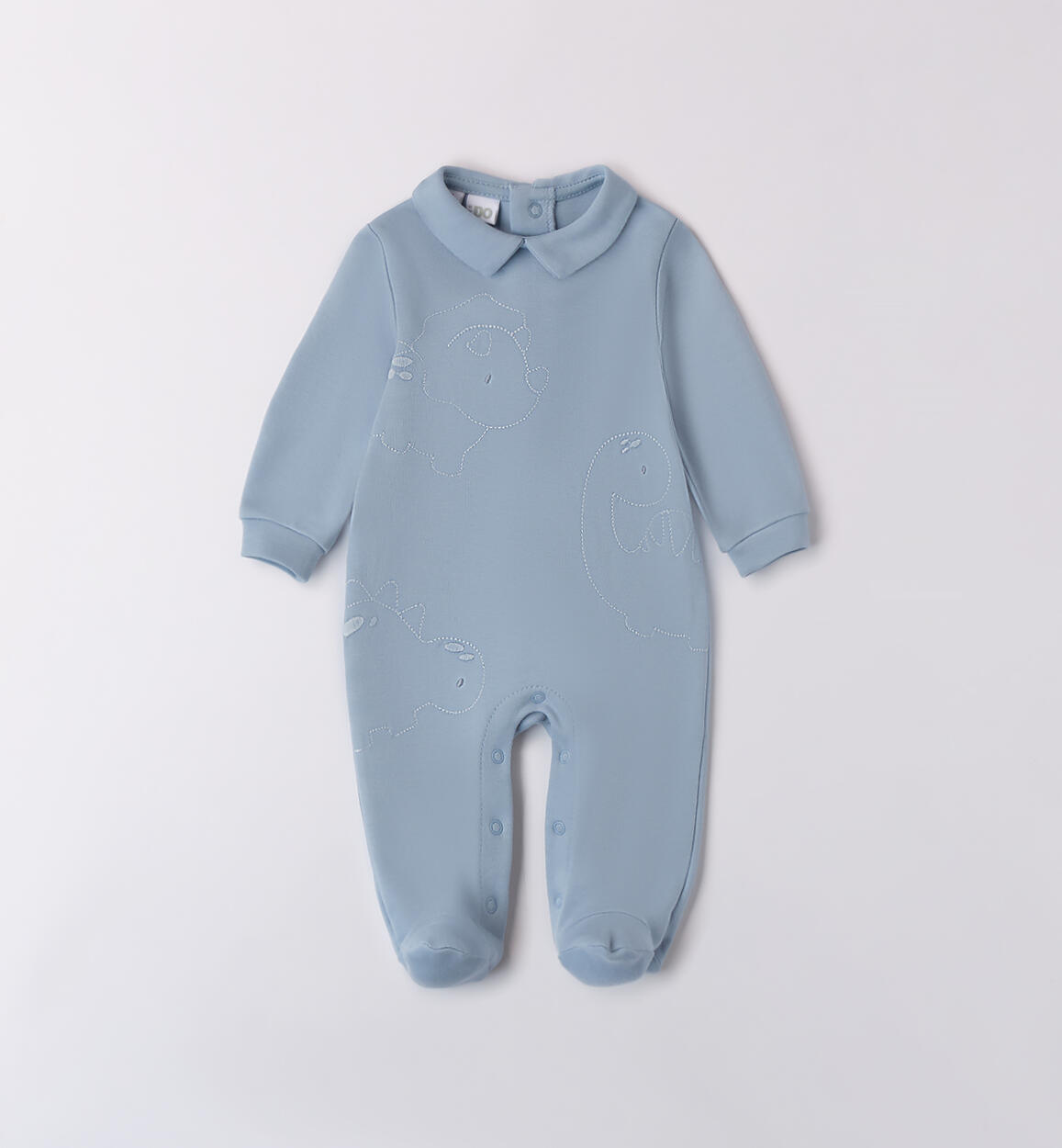 Tutina cotone neonato AZZURRO iDO