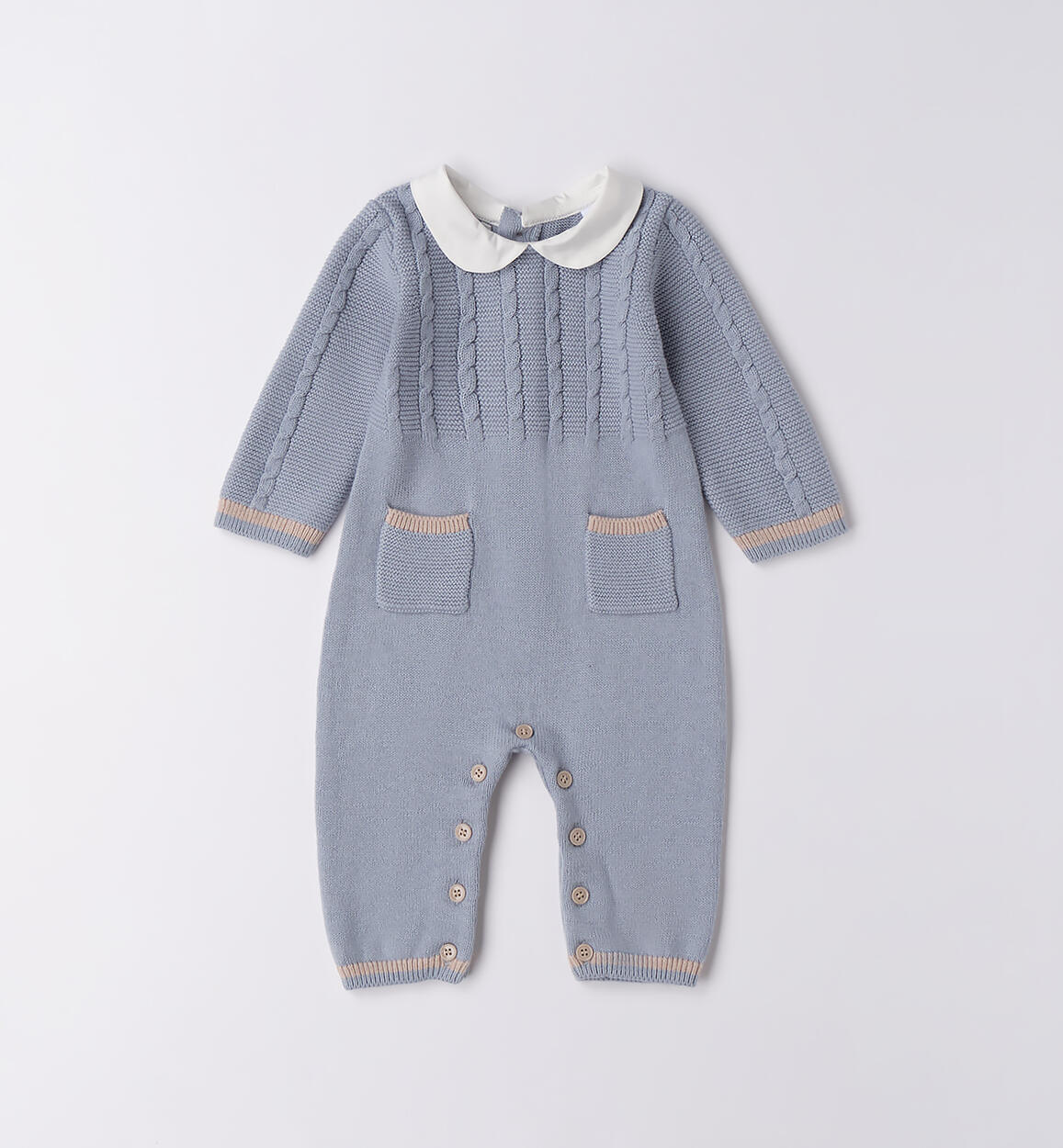 Tutina da neonato intera AZZURRO Minibanda