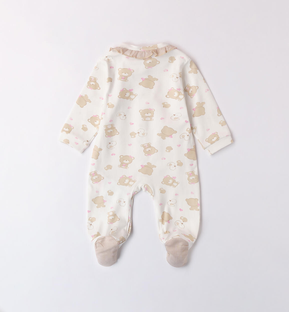 Tutina di cotone neonata PANNA-BEIGE-6BGC - 0704B08400