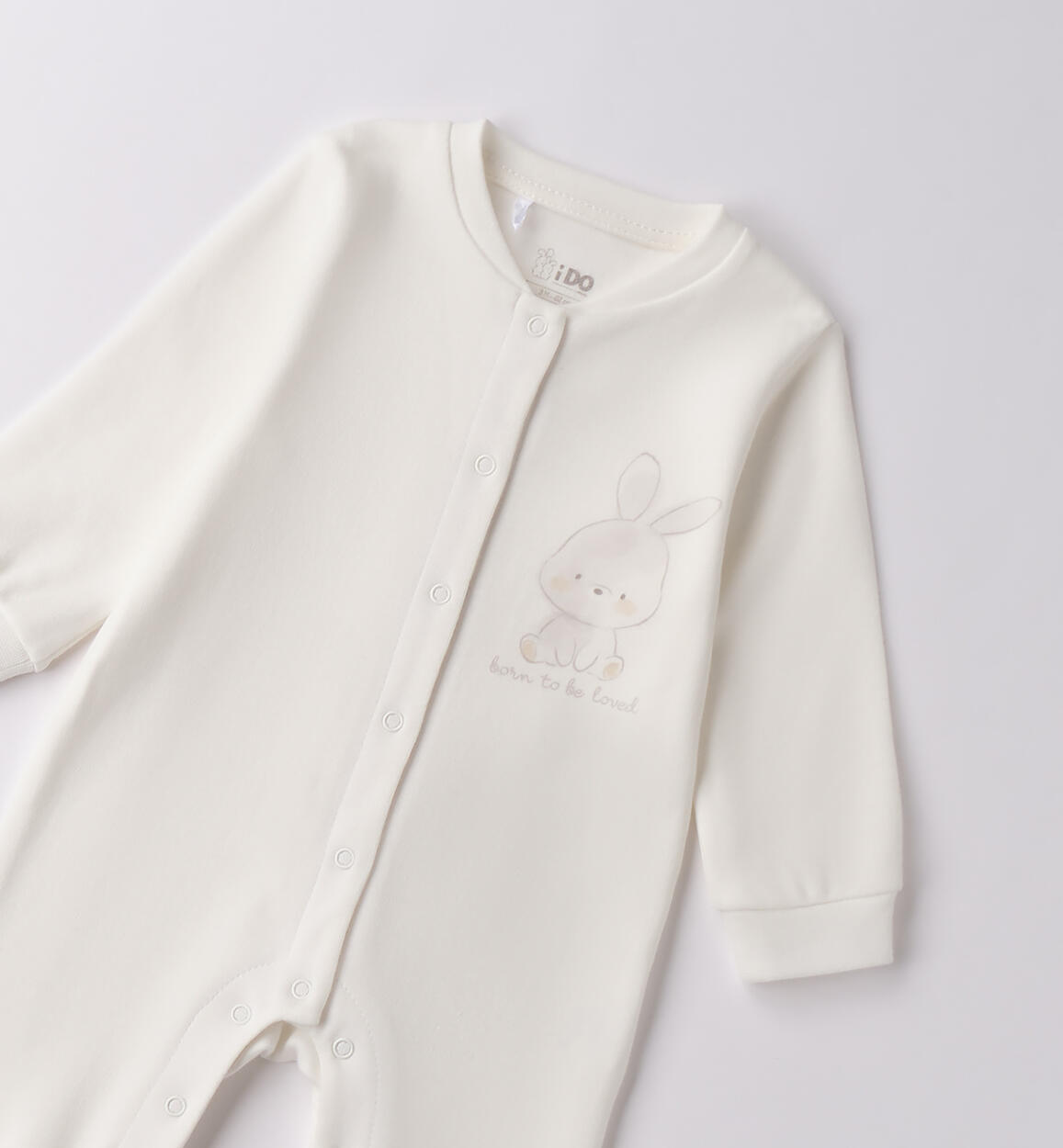 Tutina di cotone per neonati PANNA-0112 - 0704F14400