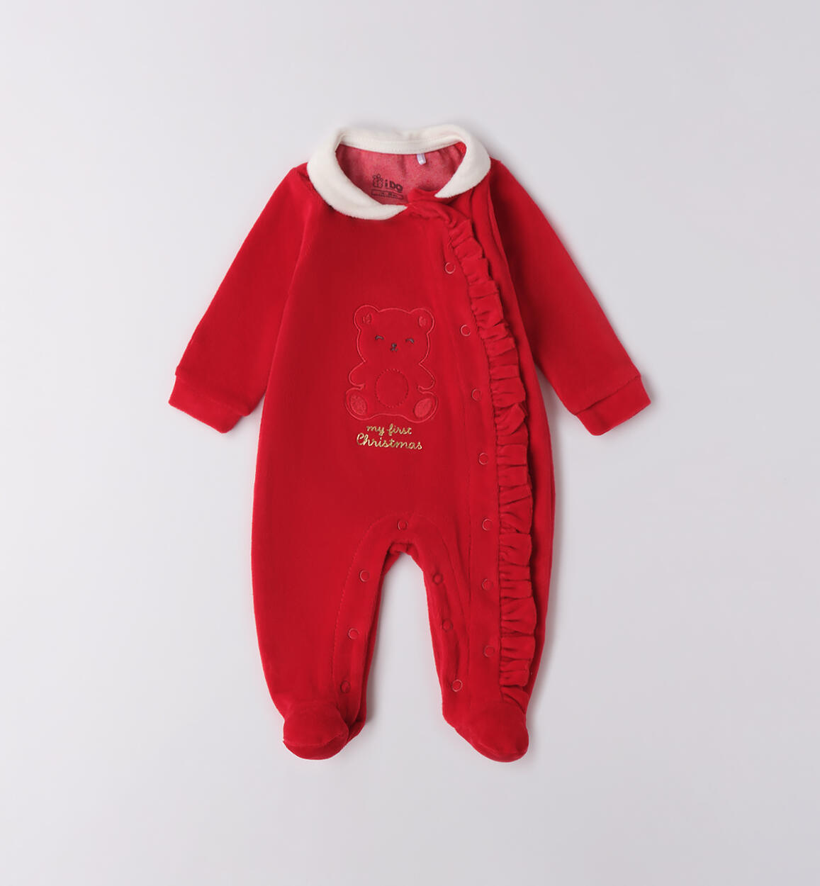 Tutina di Natale neonato ROSSO iDO