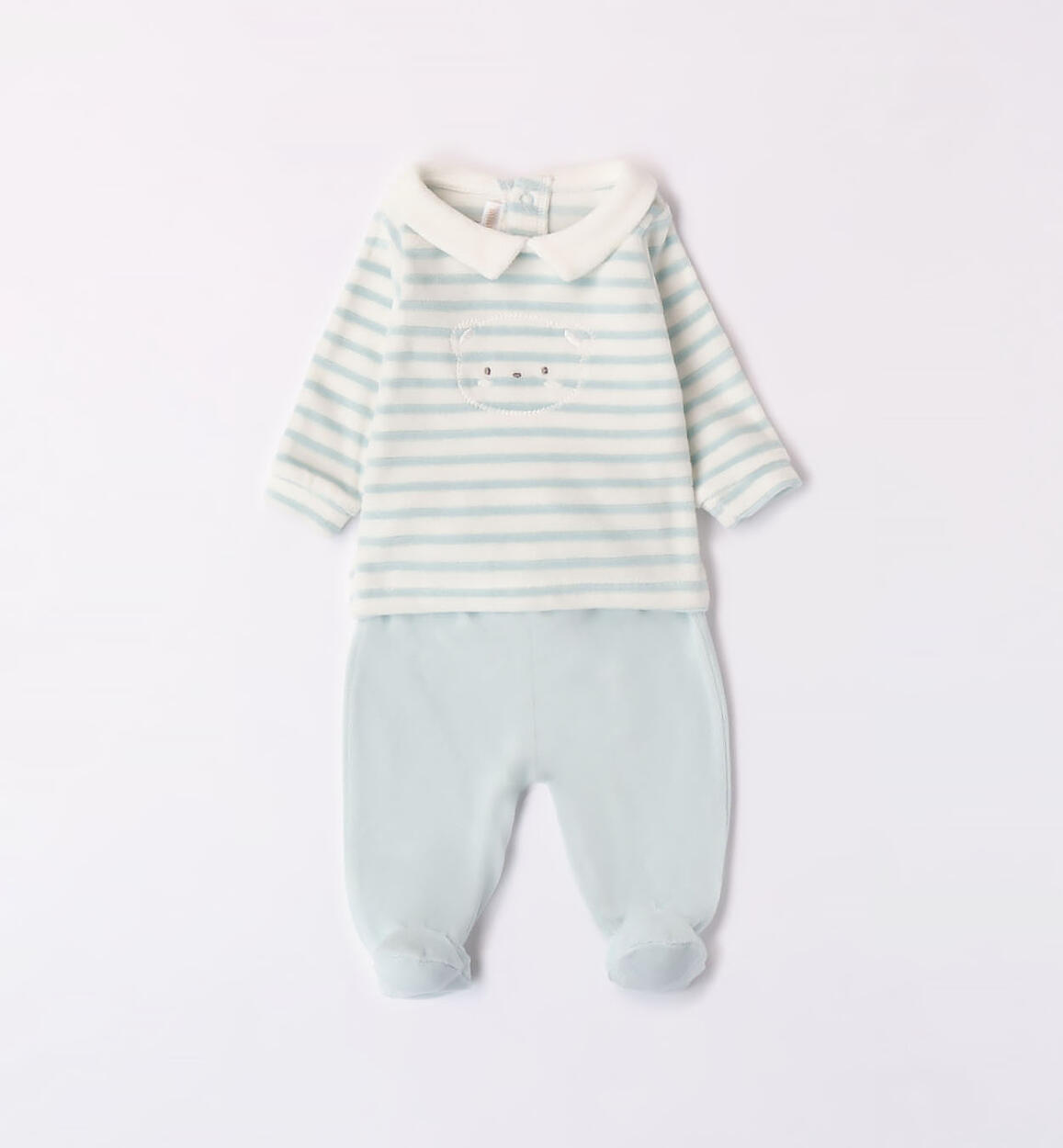 Tutina due pezzi neonato VERDE Minibanda