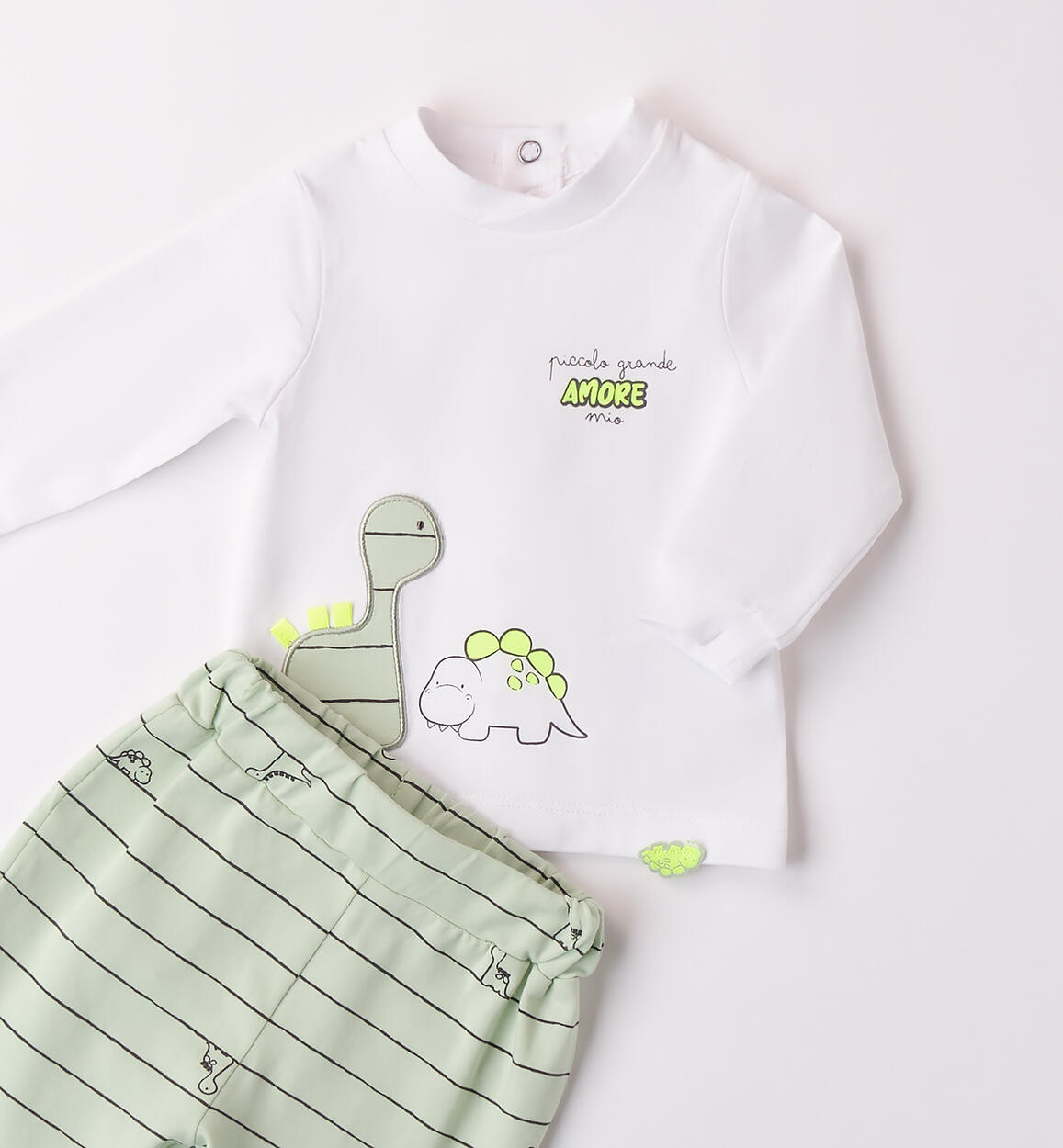 Tutina due pezzi neonato BIANCO-0113 - 0024B00200