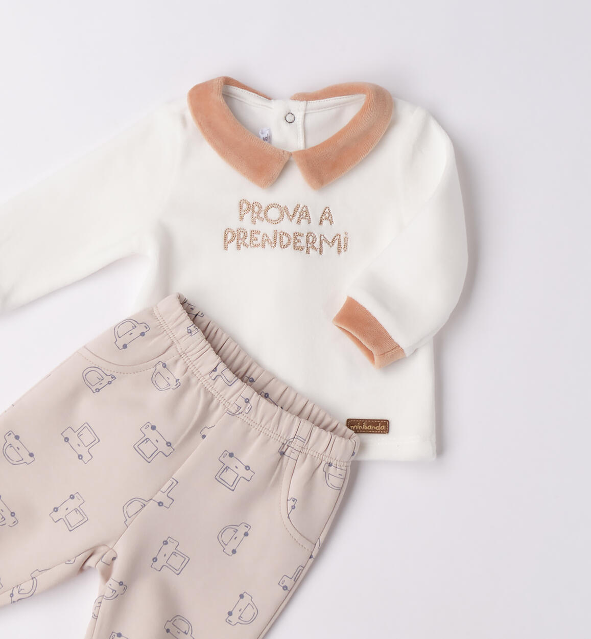 Tutina due pezzi neonato PANNA-0112 - 0023F64000