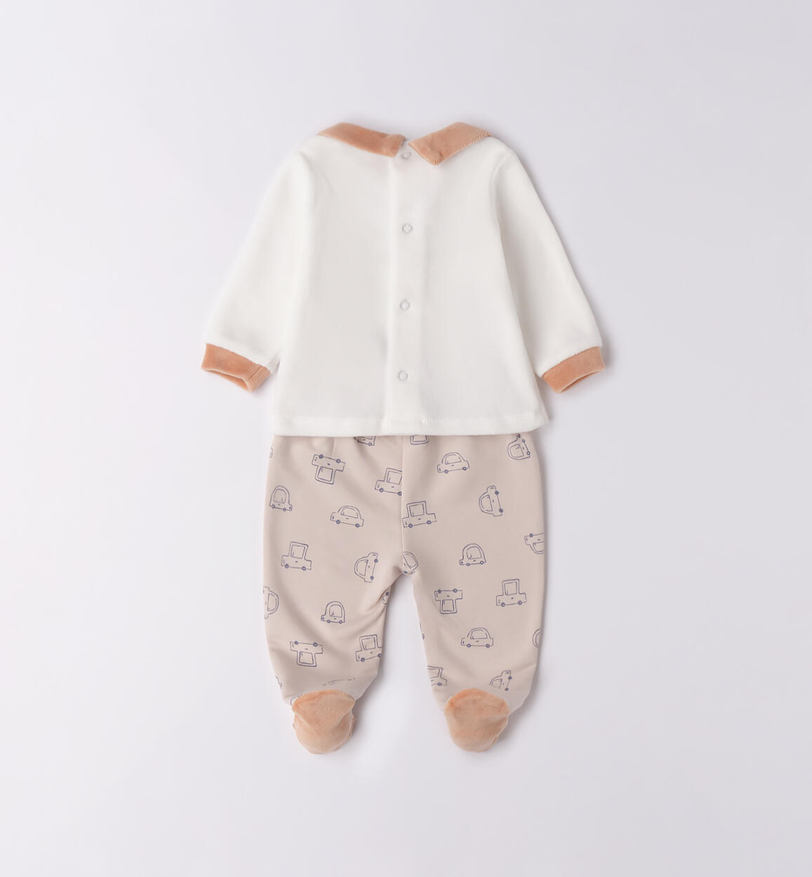 Tutina due pezzi neonato PANNA-0112 - 0023F64000