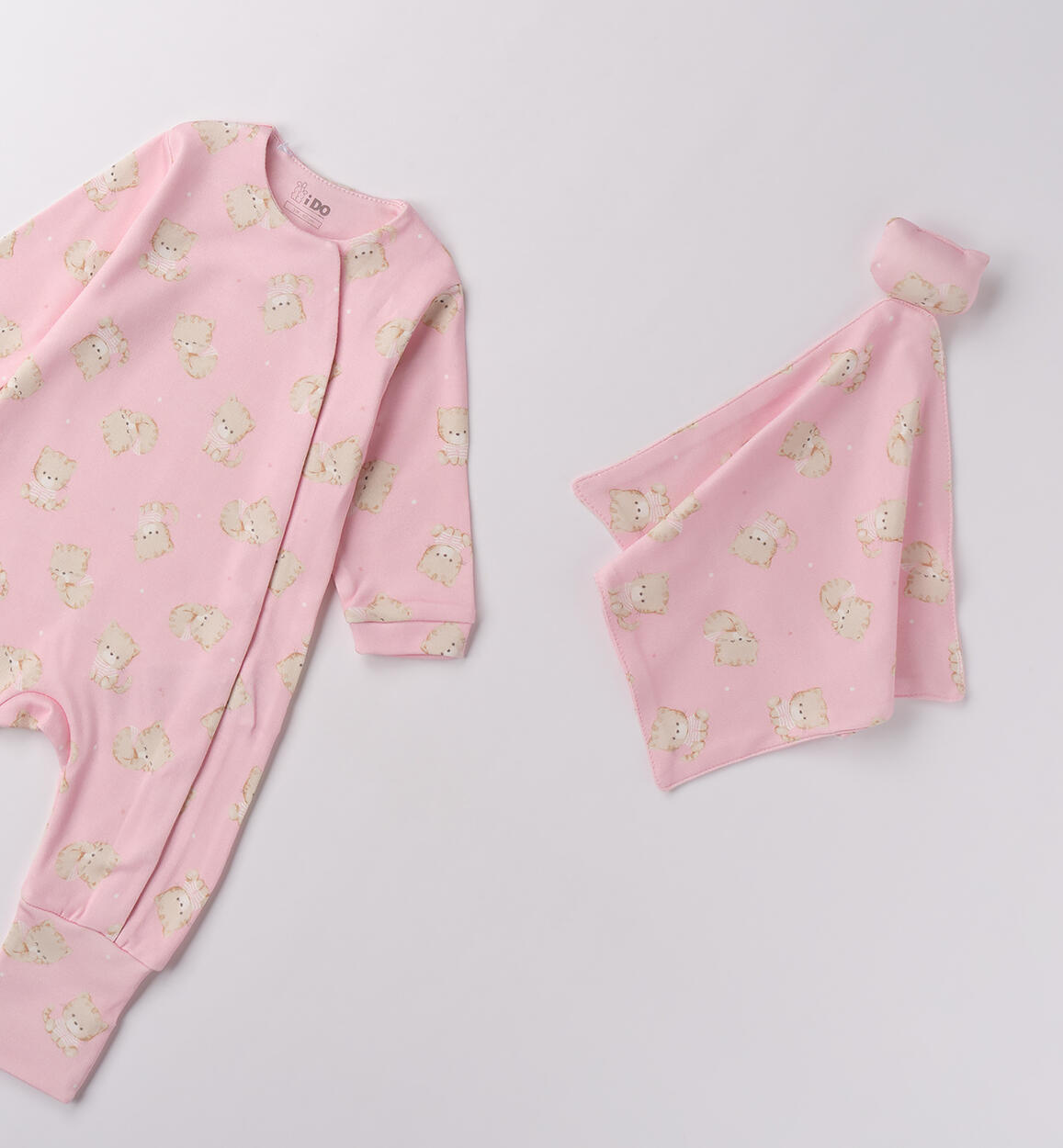 Tutina e DouDou neonata ROSA-BEIGE-6BSQ - 0704F181K1