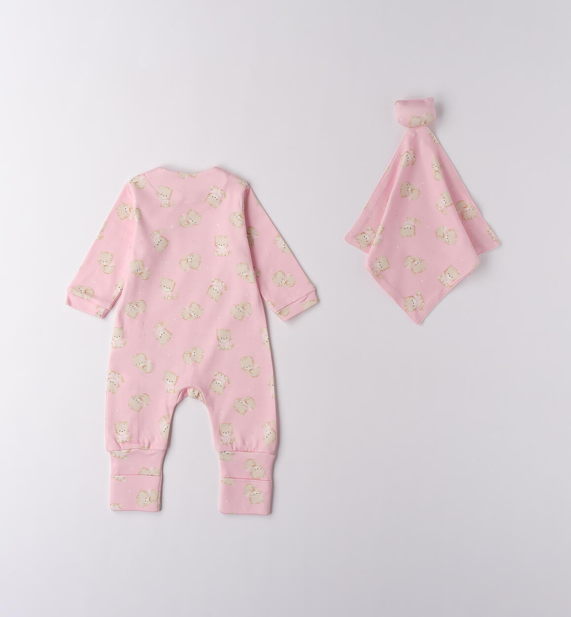 Tutina e DouDou neonata ROSA-BEIGE-6BSQ - 0704F181K1