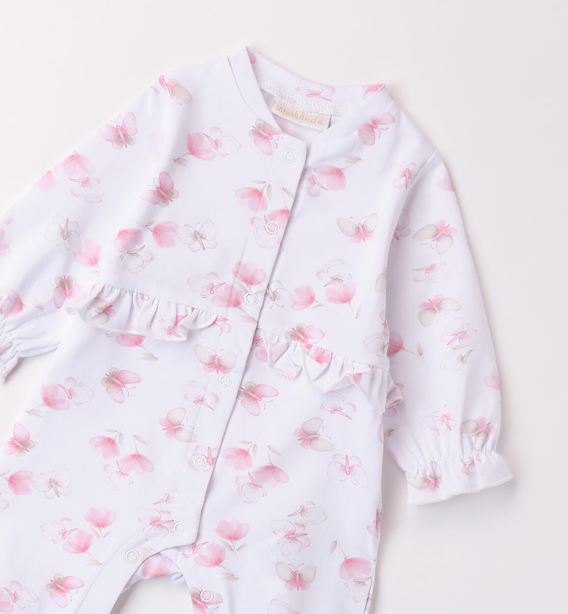 Tutina estiva neonata BIANCO-ROSA-6BFH - 0703B77400