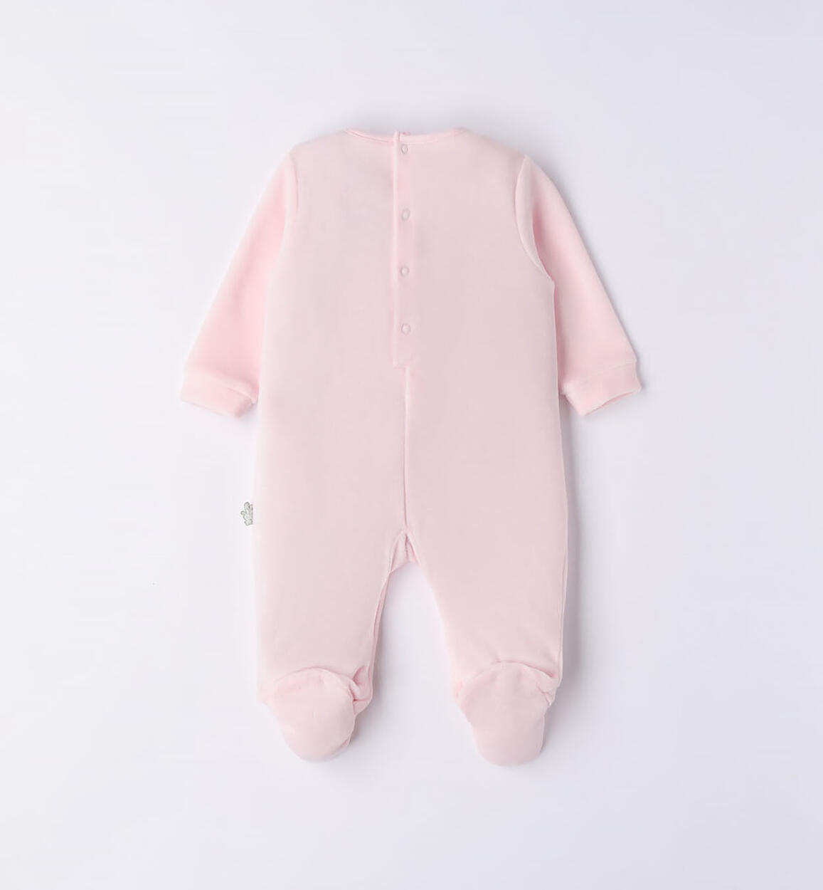 Tutina intera in ciniglia con coniglietti ROSA-2512 - 0284609900