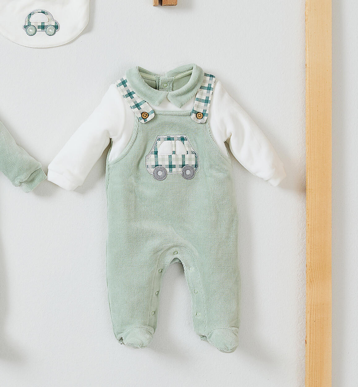 Tutina invernale neonato VERDE iDO