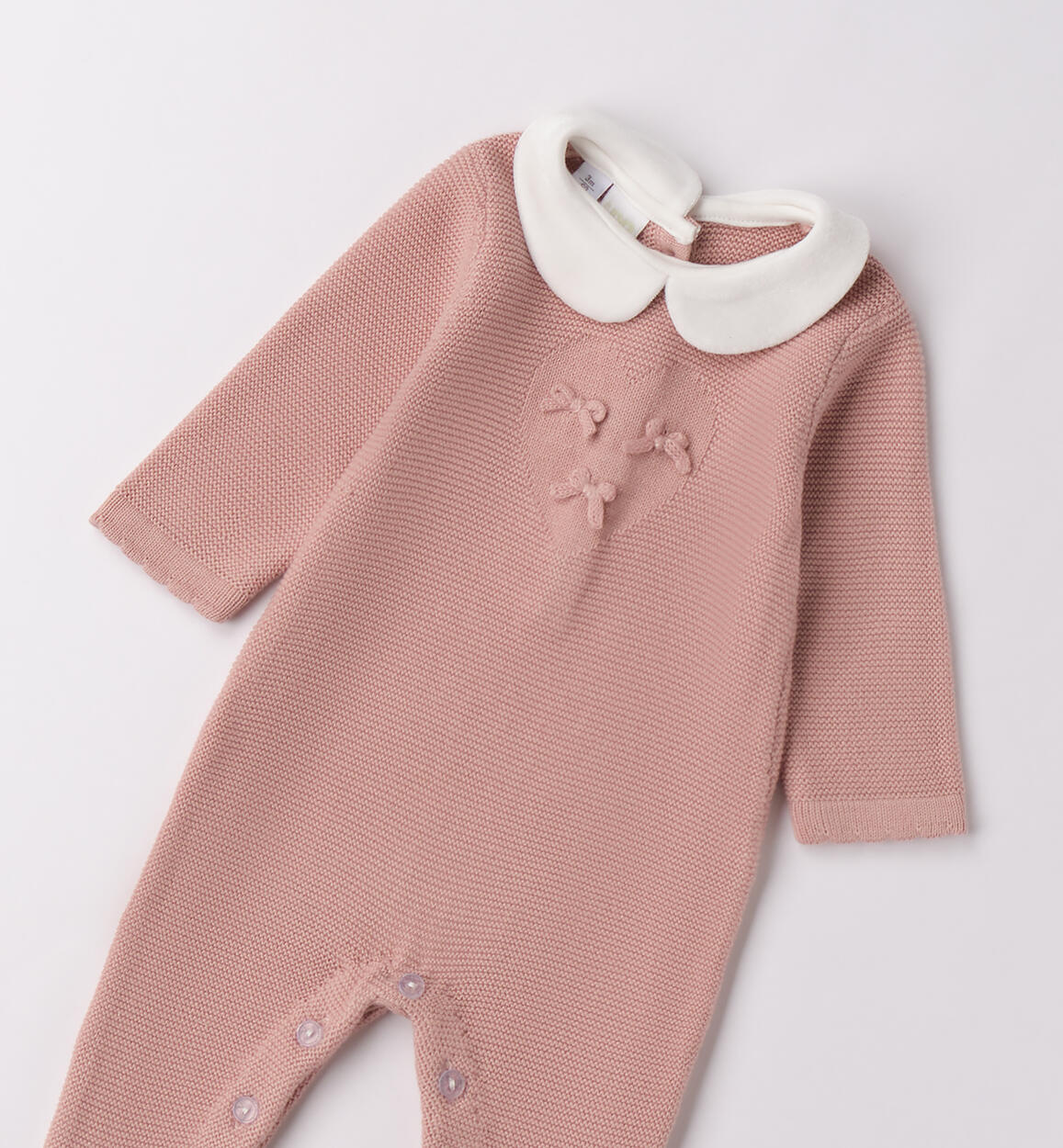 Tutina neonata 100% cotone LIGHT PINK-2921 - 0704F19200