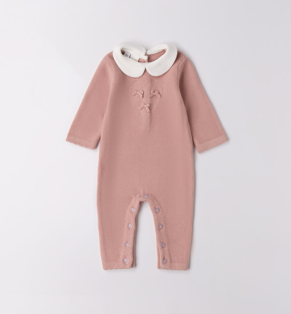 Tutina neonata 100% cotone LIGHT PINK-2921 - 0704F19200