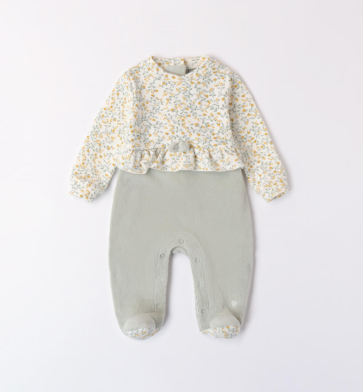 Tutina neonata bi-color PANNA-VERDE-6ATL - 0704A24500