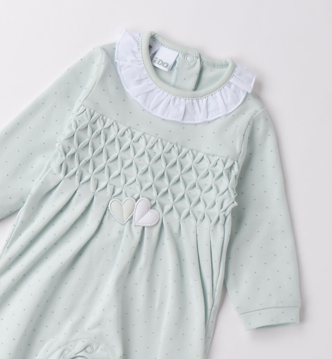 Tutina neonata cotone VERDE-VERDE-6BFE - 0704B08700