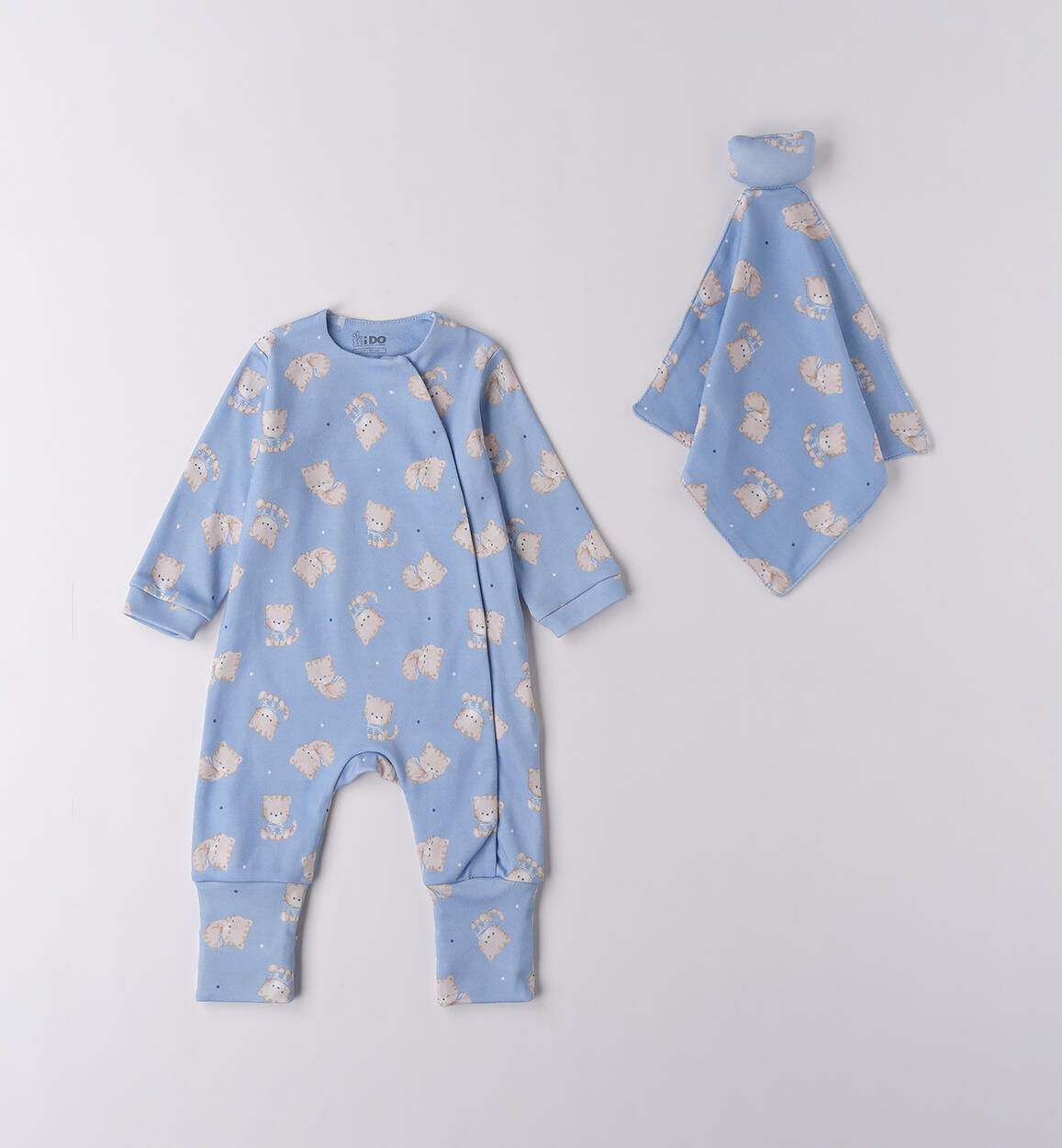 Tutina neonata kit AZZURRO iDO