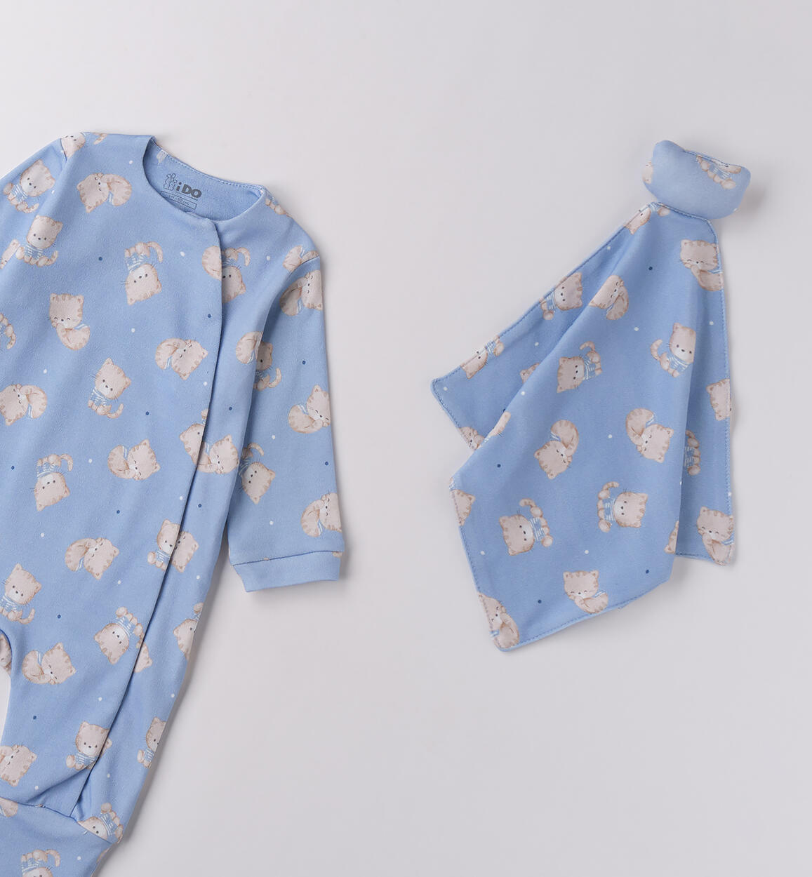 Tutina neonata kit AZZURRO-BEIGE-6BSA - 0284F022K1