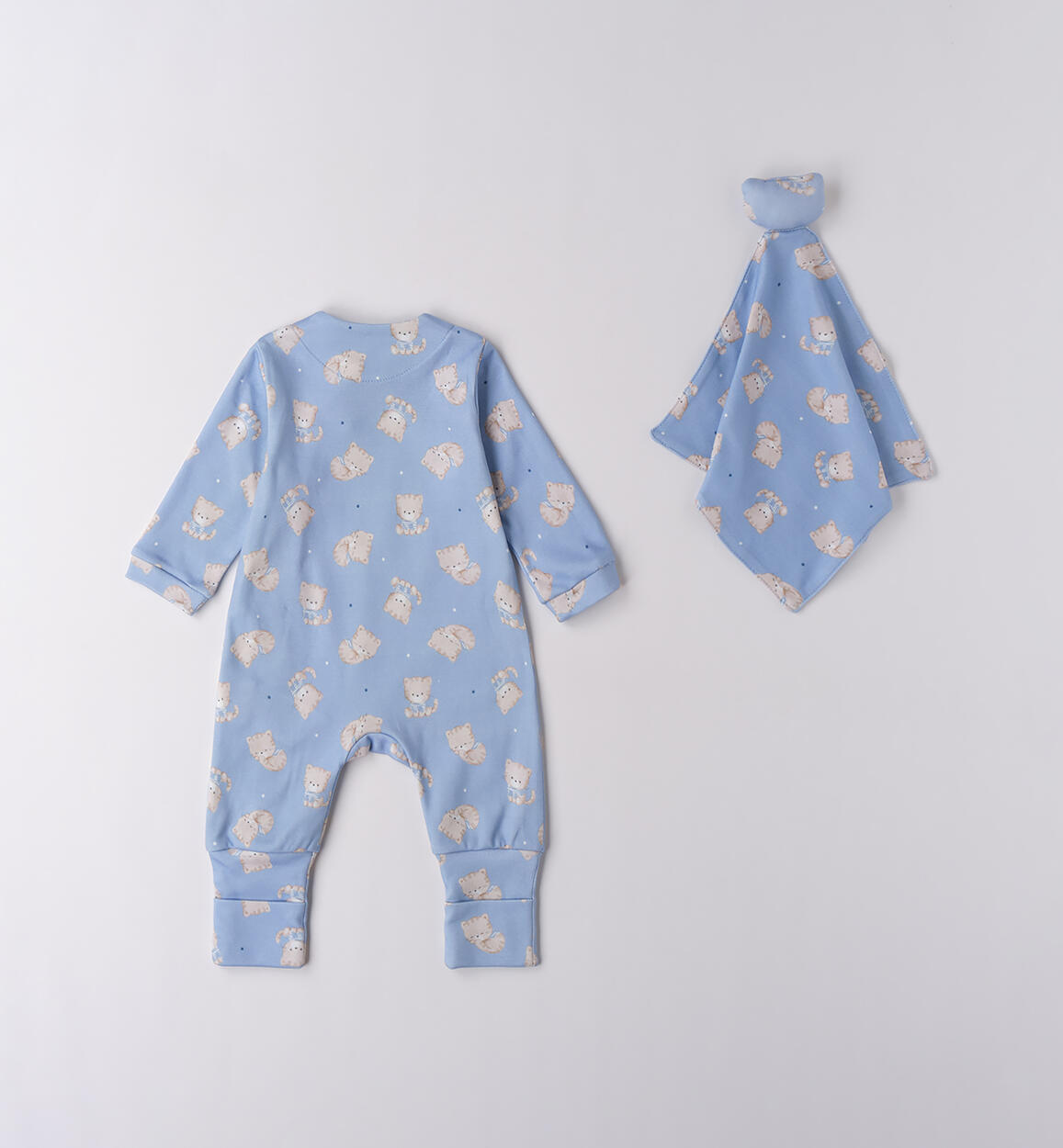 Tutina neonata kit AZZURRO-BEIGE-6BSA - 0284F022K1