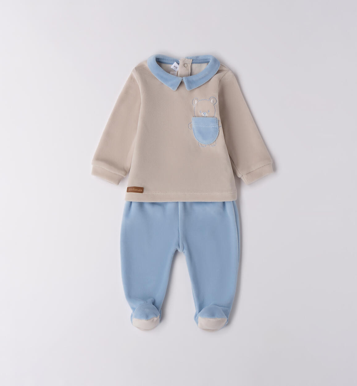 Tutina neonato 2 pezzi BEIGE Minibanda