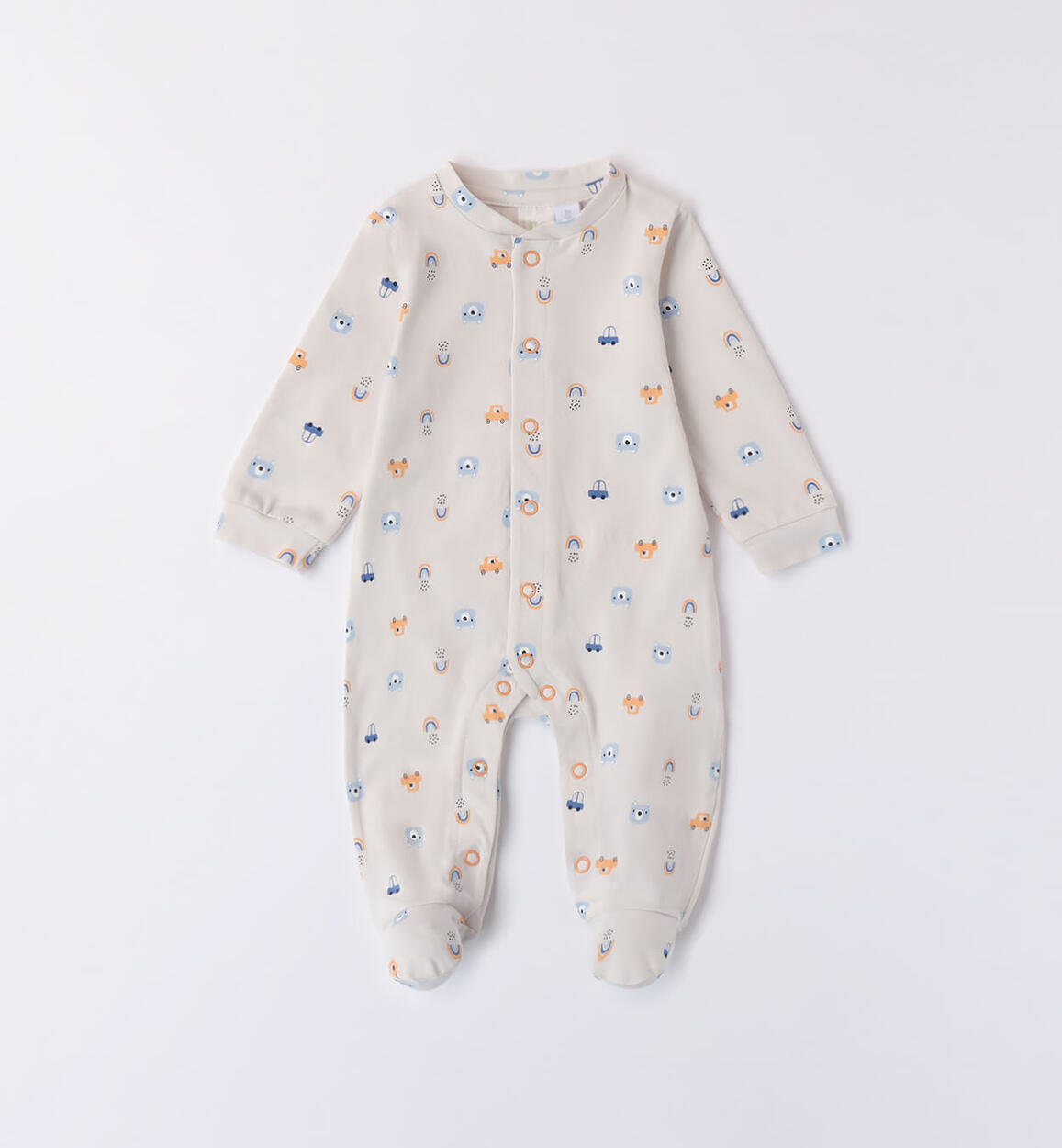 Tutina neonato con piedini GRIGIO iDO