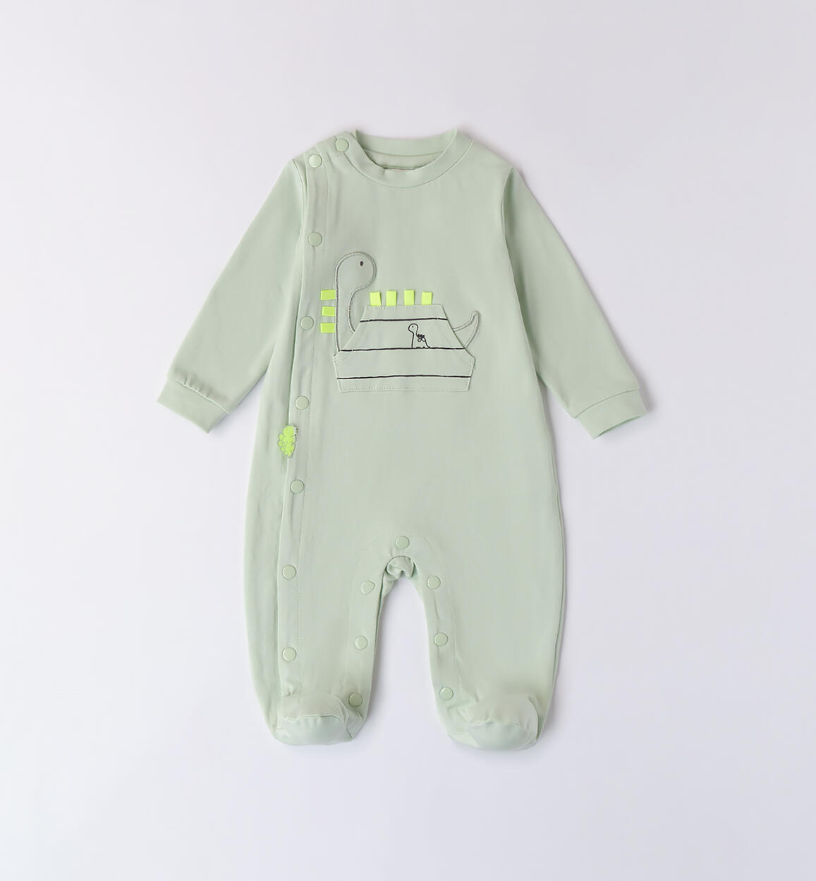 Cotton Baby Romper GREEN iDO