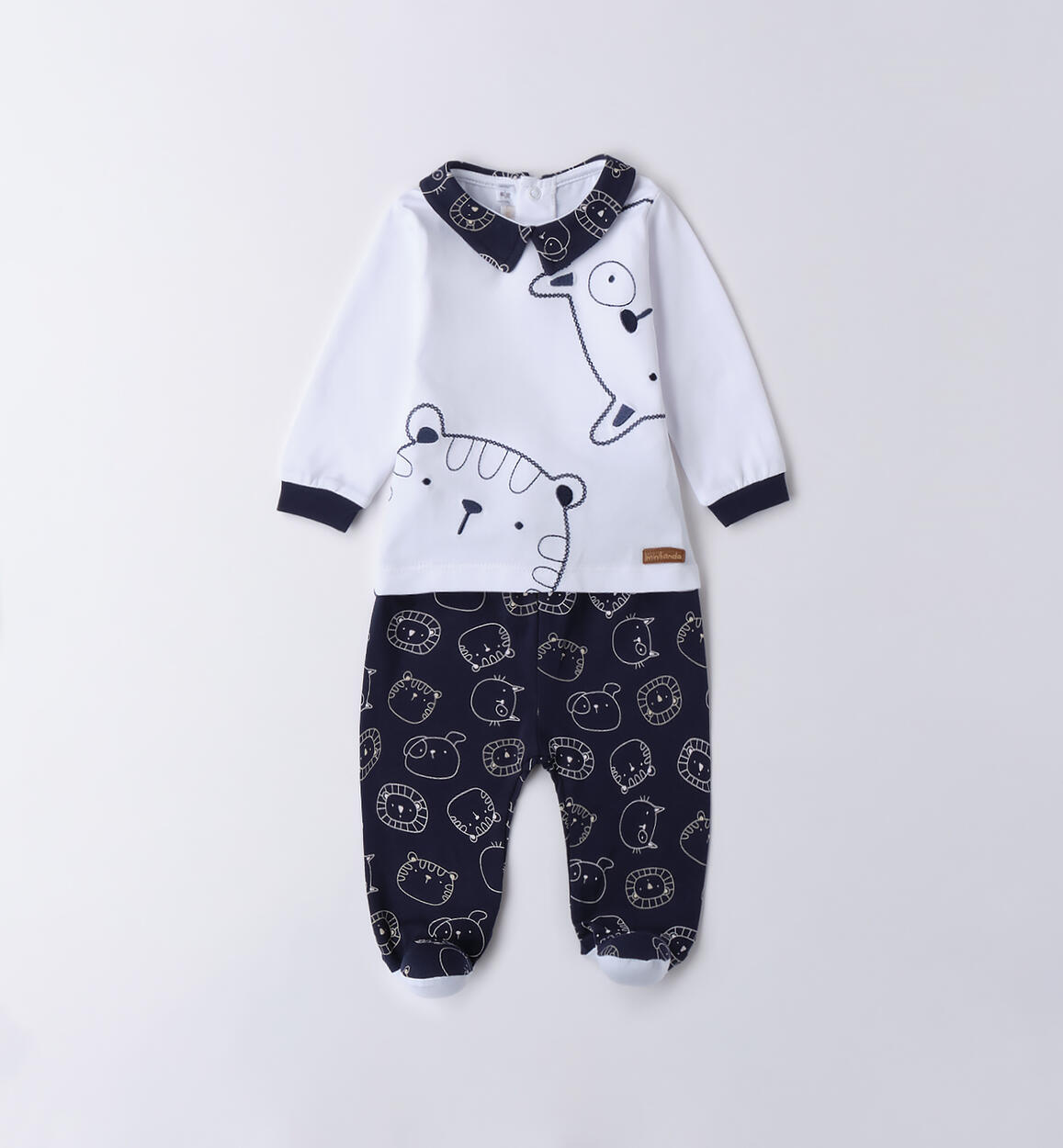 Tutina neonato due pezzi BIANCO-0113 - 0023B67300