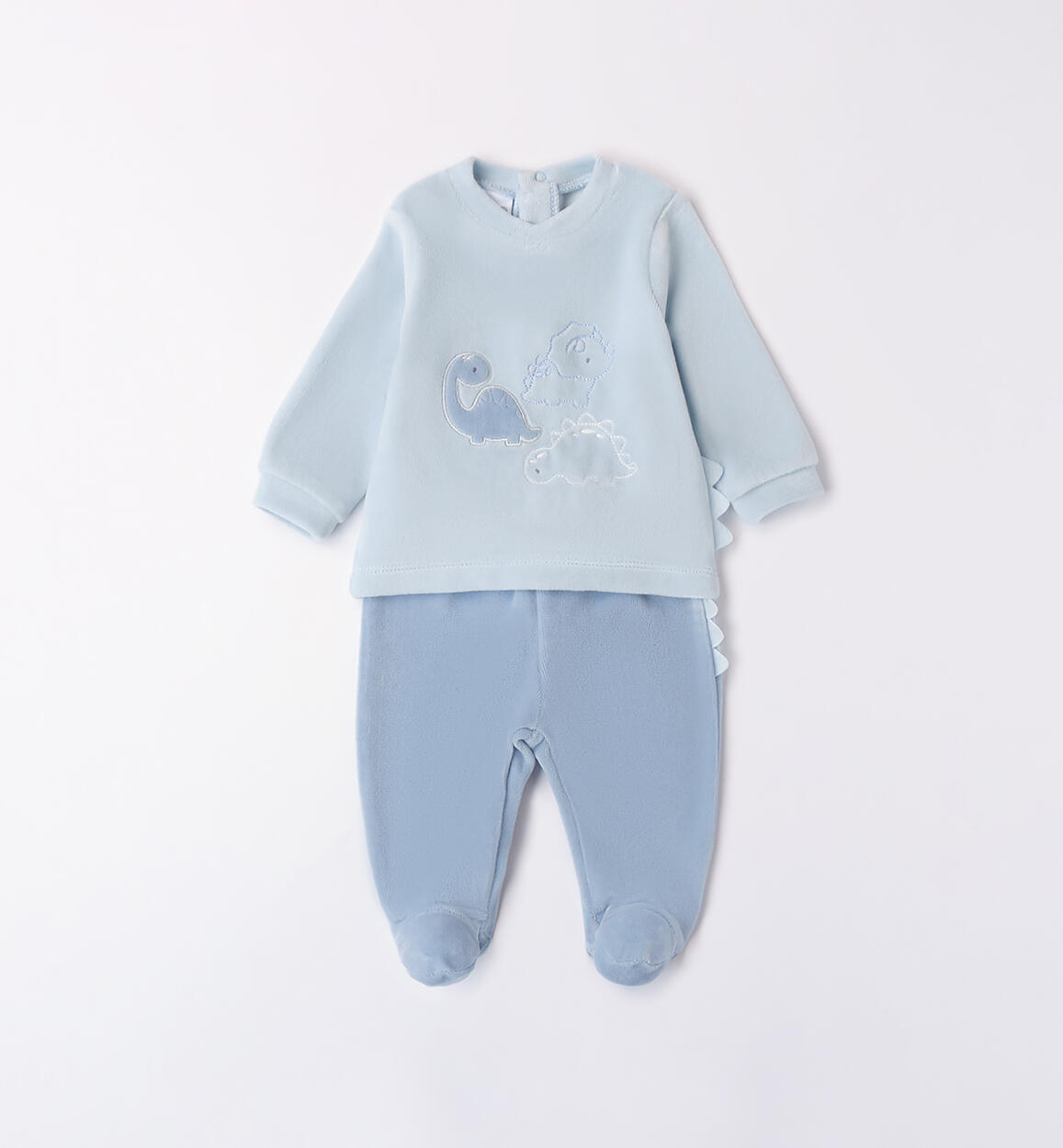 Tutina neonato due pezzi AZZURRO iDO