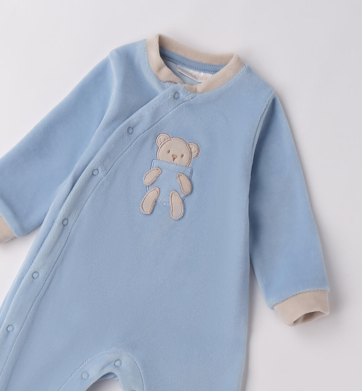 Tutina neonato in ciniglia L.BLUE-3964 - 0283F65000