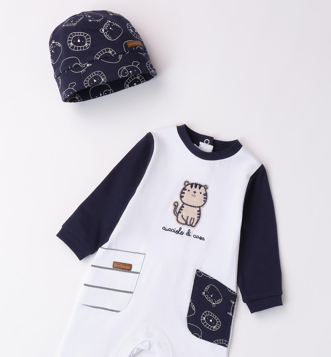 Tutina neonato Minibanda BIANCO-0113 - 0283B66500