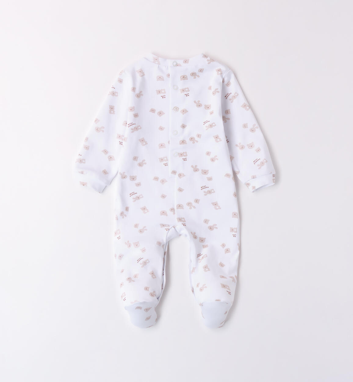 Tutina neonato unisex BIANCO-BEIGE-6BGT - 0284B07200