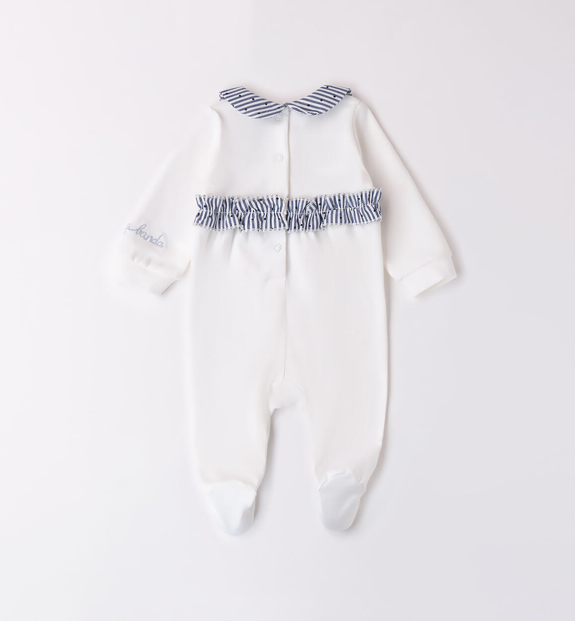 Tutina Manica Corta Per Neonato 'Prima Festa Della Mamma', 100% Cotone, Bianco, Second Ave