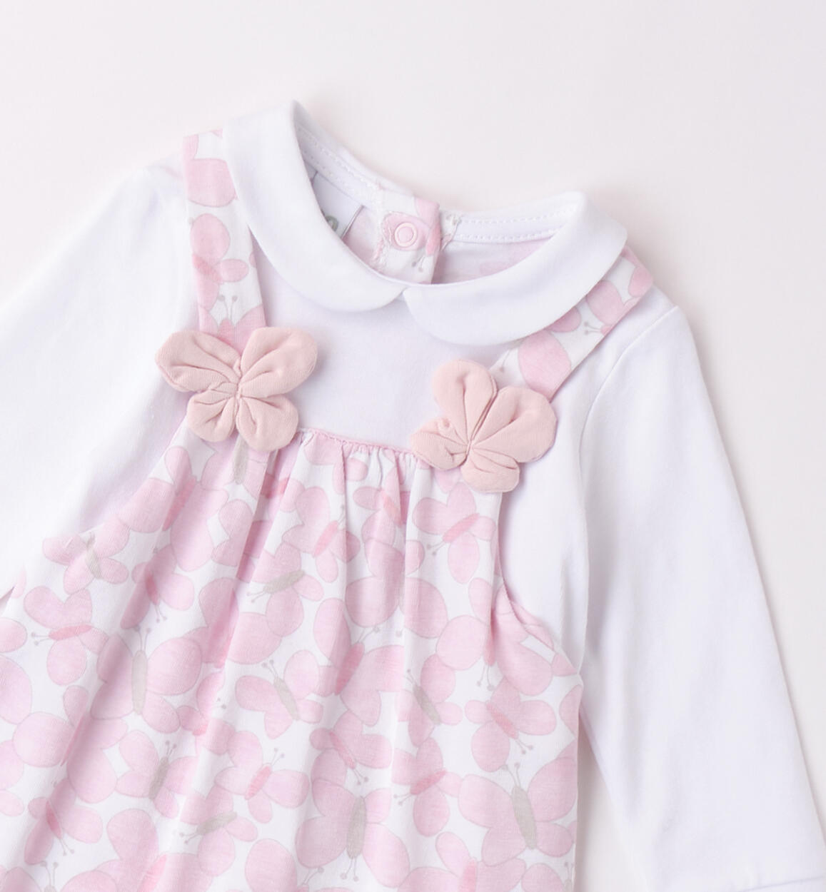 Tutina per neonata BIANCO-ROSA-6BFF - 0704B08200