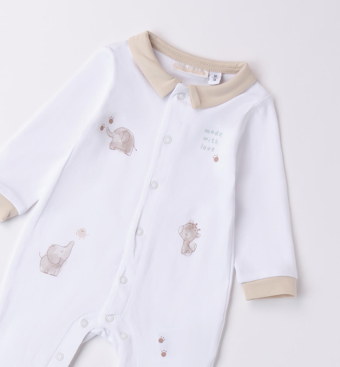 Tutina per neonata Minibanda BIANCO-0113 - 0283B66100