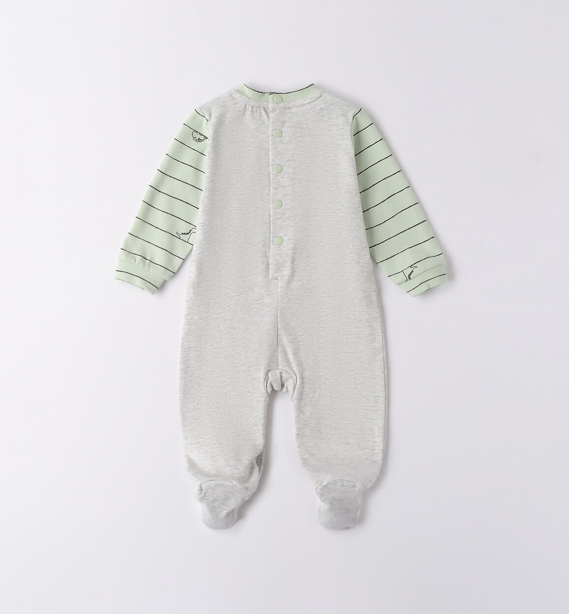 Tutina salopette neonato GRIGIO MELANGE-8948 - 0284B02400