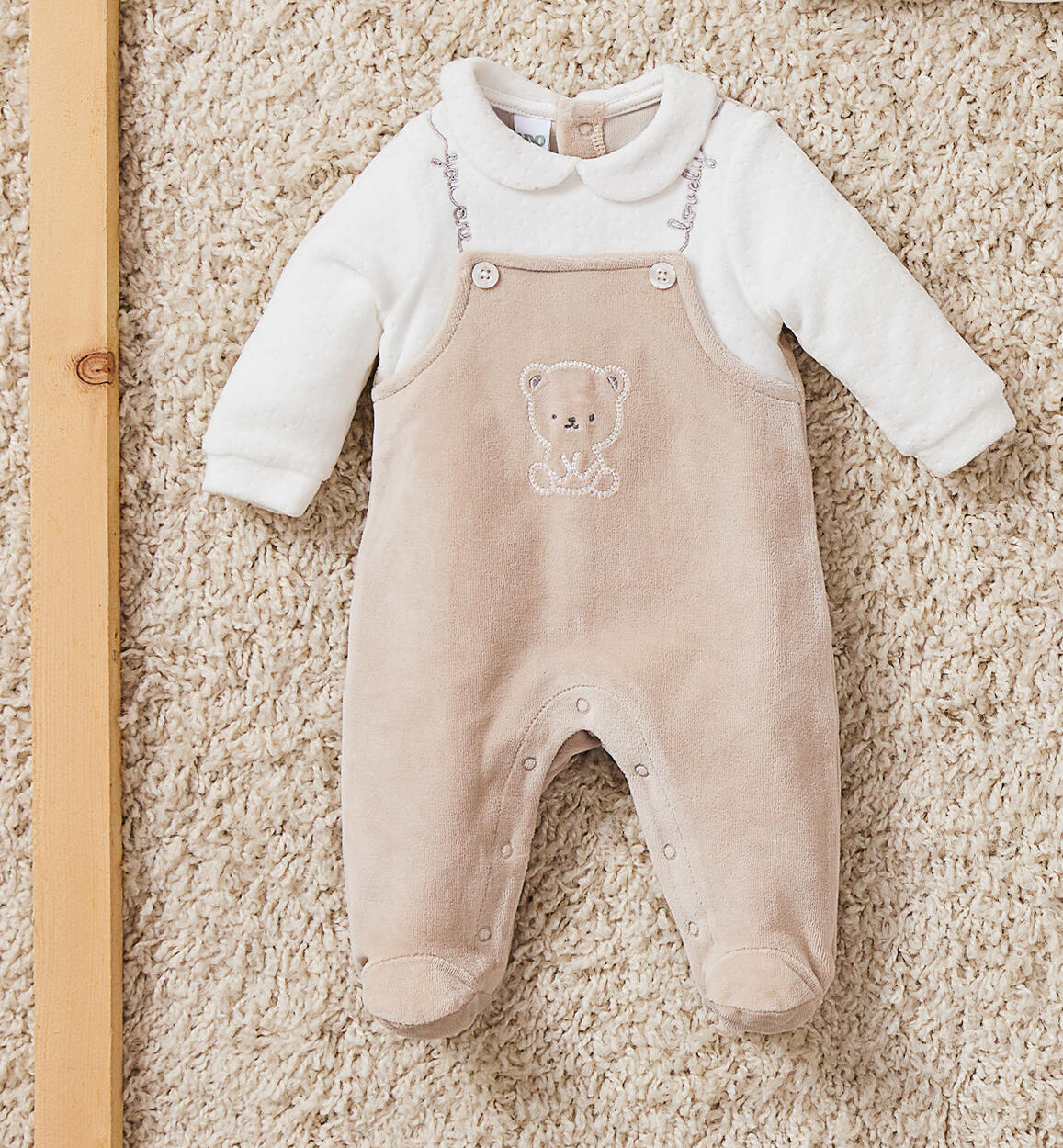 Tutina unisex neonato BEIGE iDO
