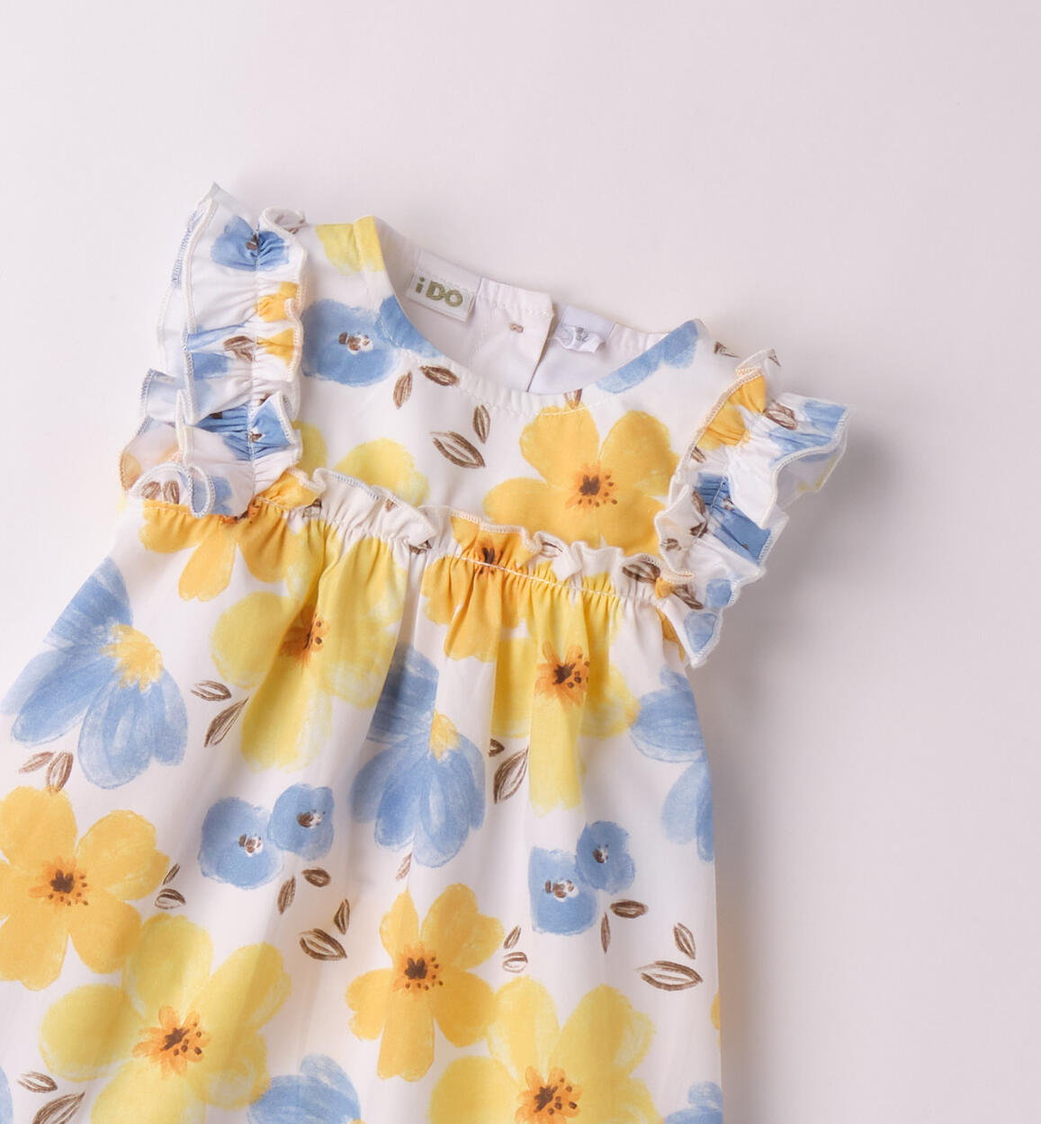 Vestitio neonata iDO BIANCO-GIALLO-6BFS - 0454B19100