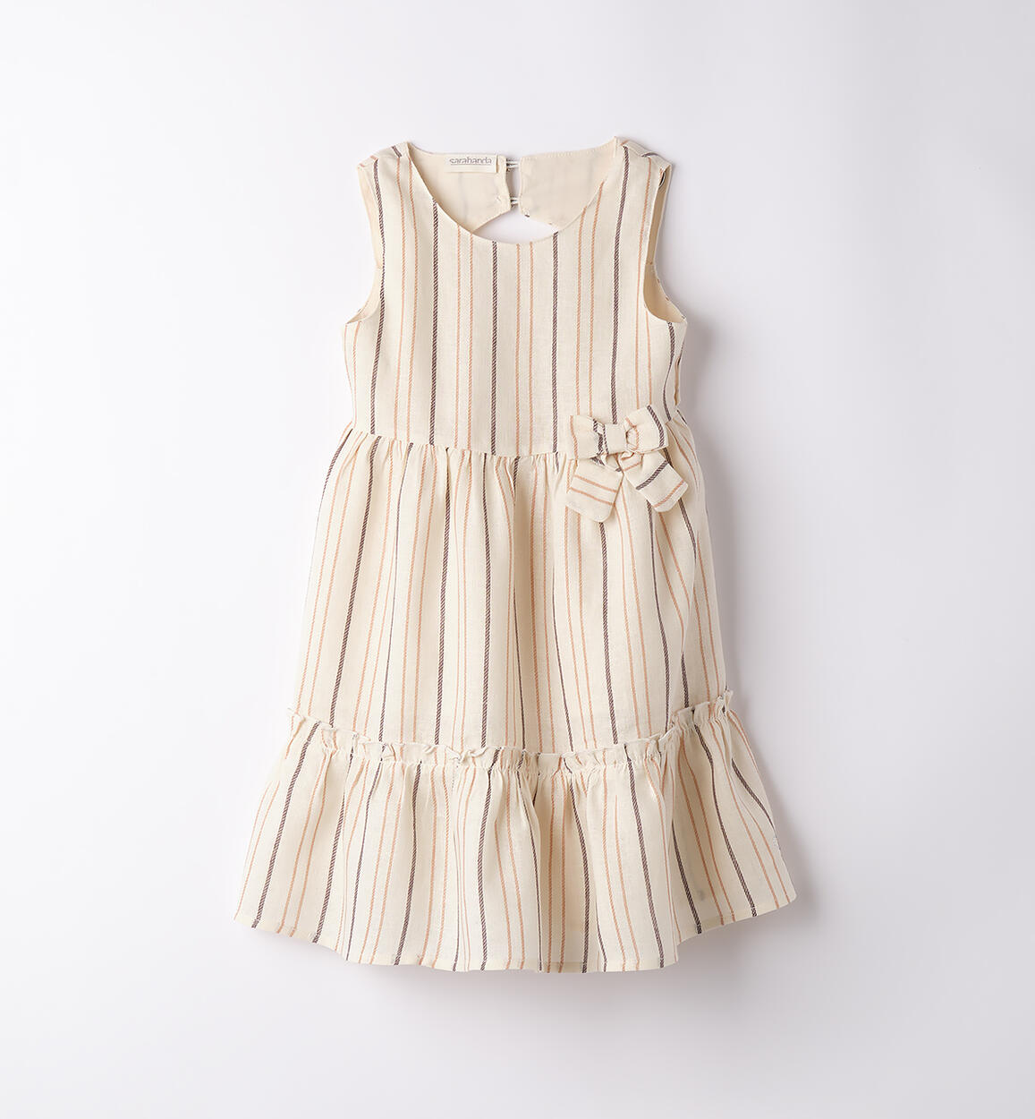 Vestito bambina a righe GIALLO Sarabanda