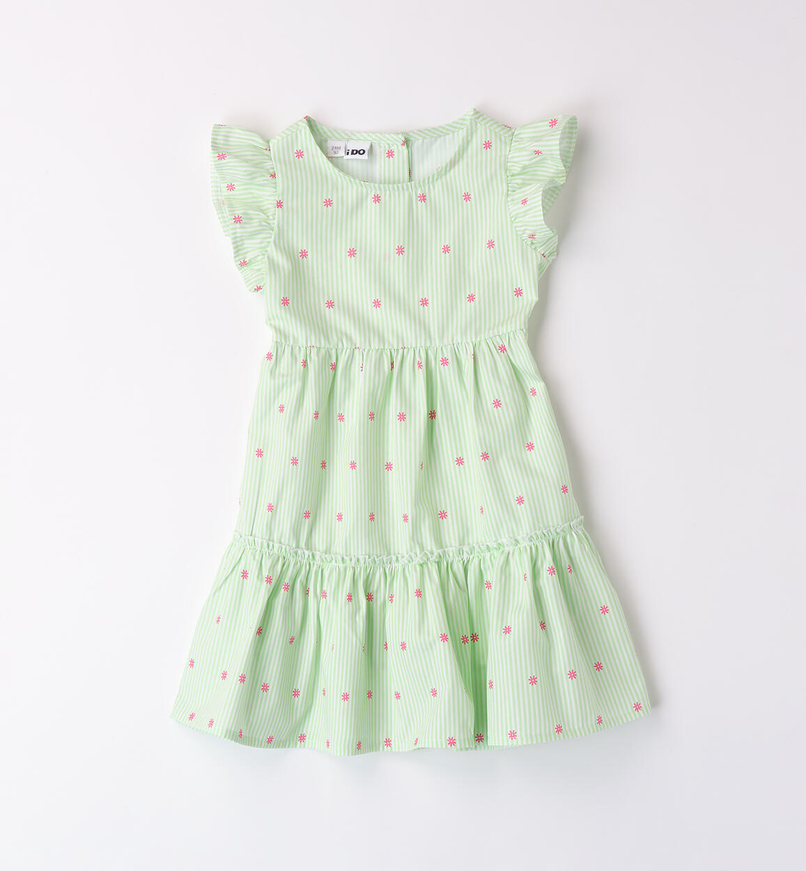 Vestito bambina estivo VERDE iDO