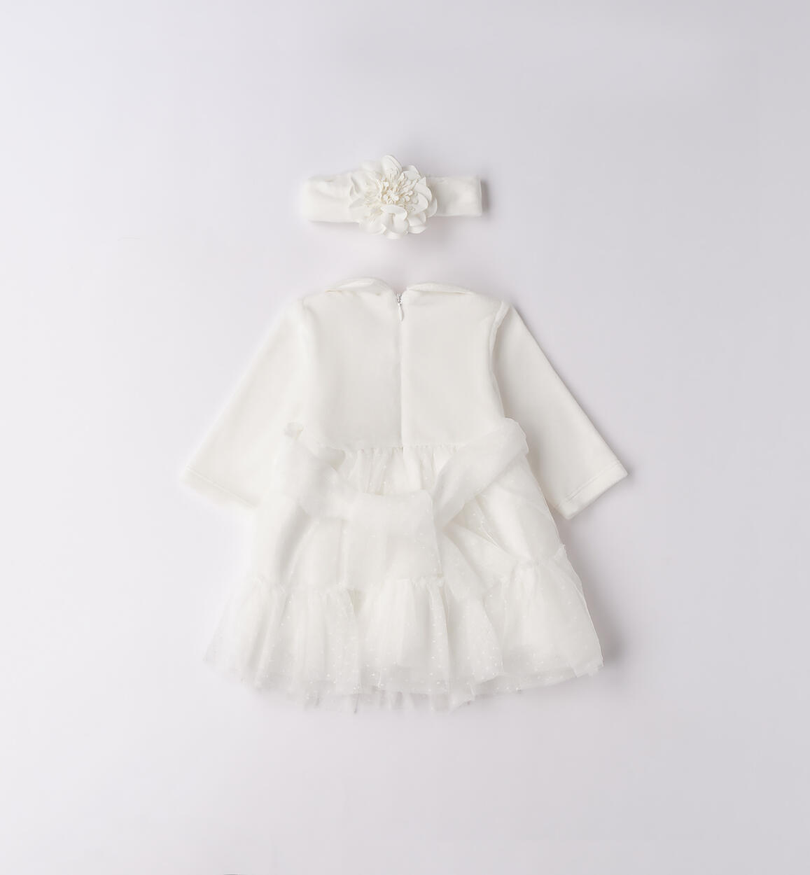 Vestito battesimo neonata PANNA-0112 - 0443F72400