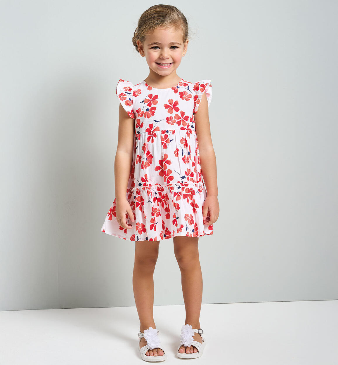 Vestito estivo bambina ROSSO iDO