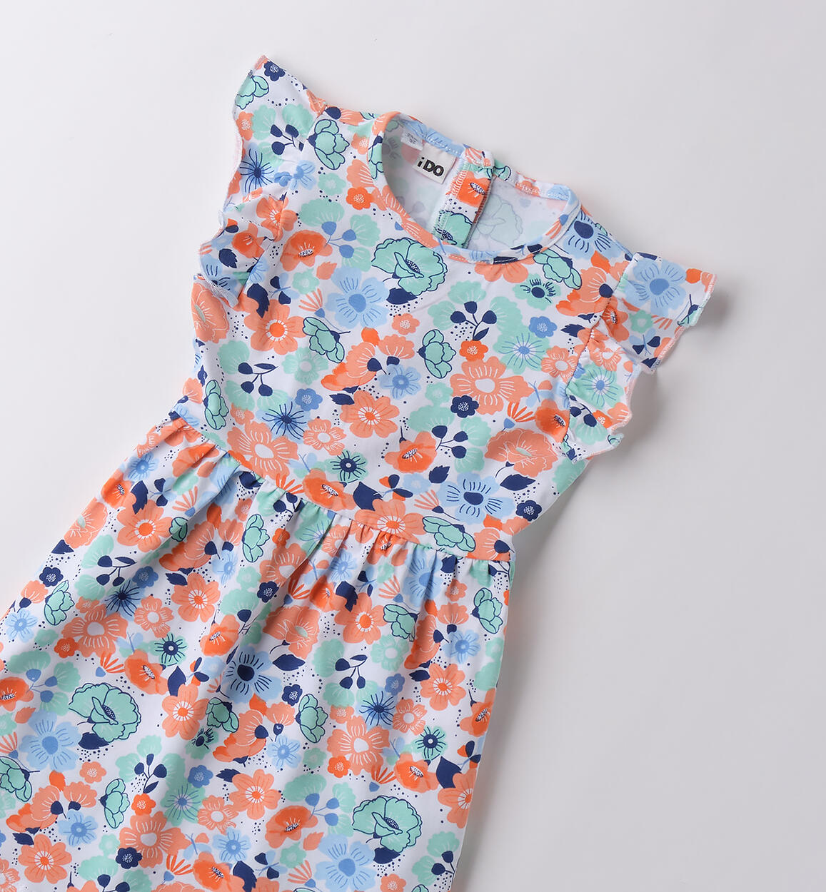 Vestito estivo bambina PESCA-AZZURRO-6BQD - 1454B548G2