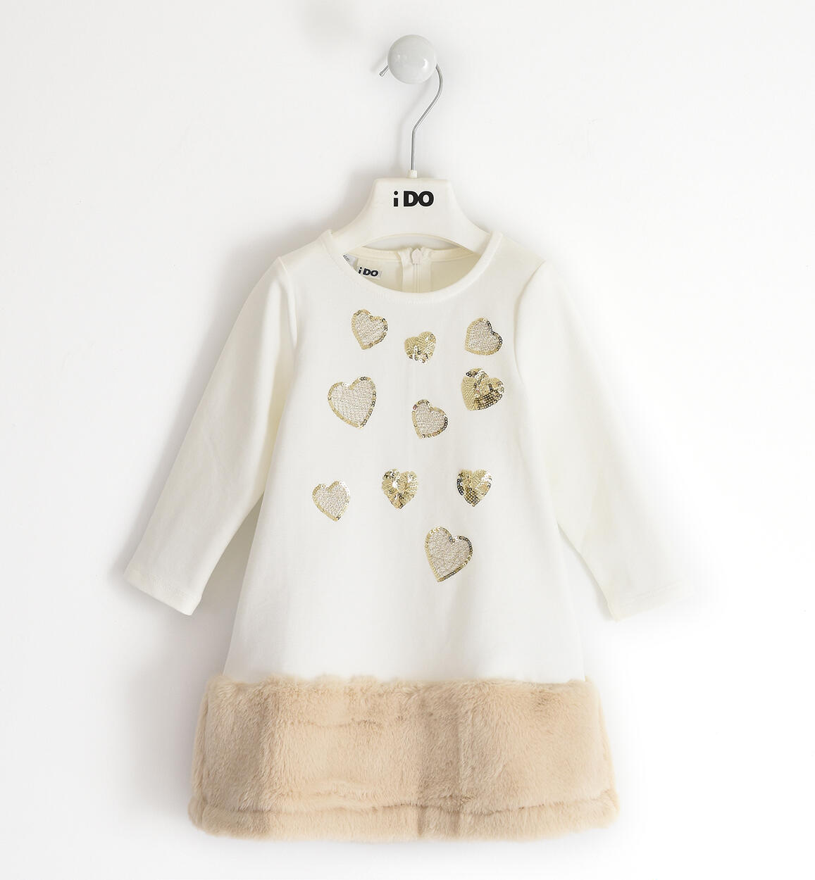 Baby girl winter dress from 12 months to 8 years iDO CREAM iDO