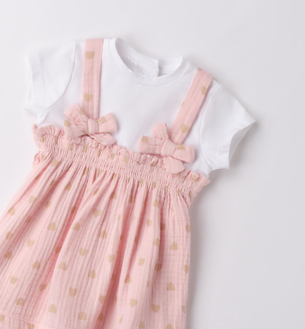 Vestito neonata estivo ROSA-CACAO-6BFT - 0453B72900