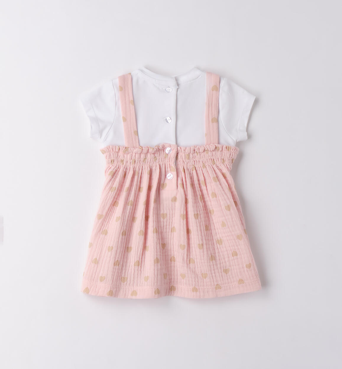 Vestito neonata estivo ROSA-CACAO-6BFT - 0453B72900