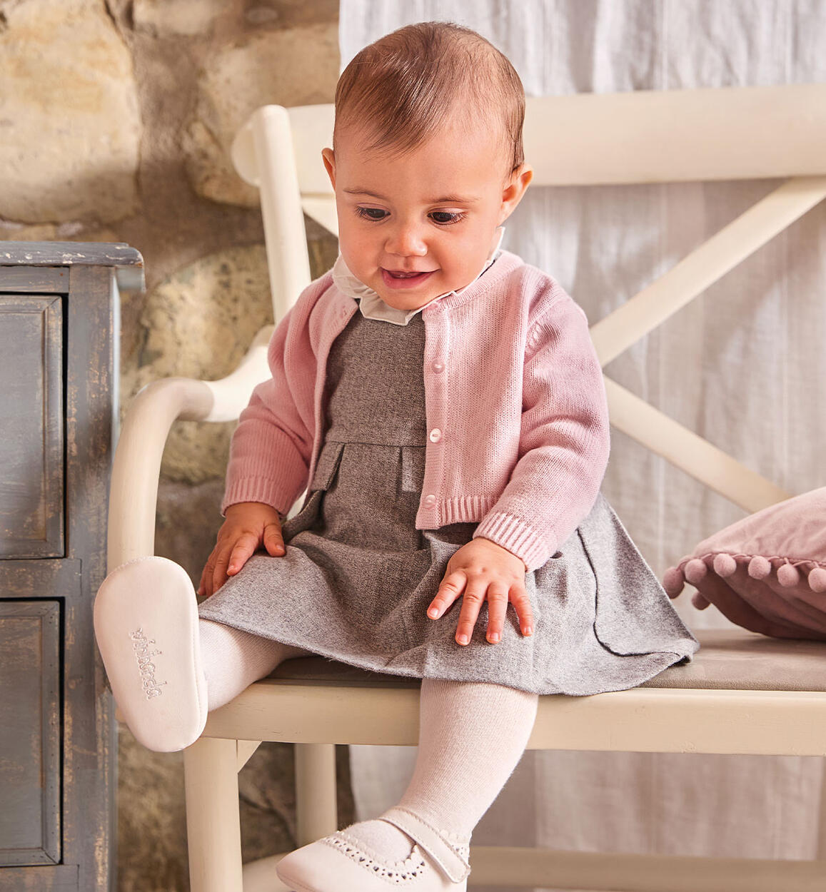Vestito neonata Minibanda GRIGIO Minibanda