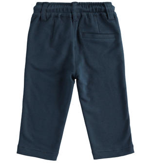 Pantalone classico in felpa con rovescia sarabanda NAVY-3885