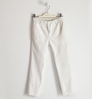 Pantalone lungo in lino e cotone per bambino da 6 a 16 anni Sarabanda -  Miniconf Shop